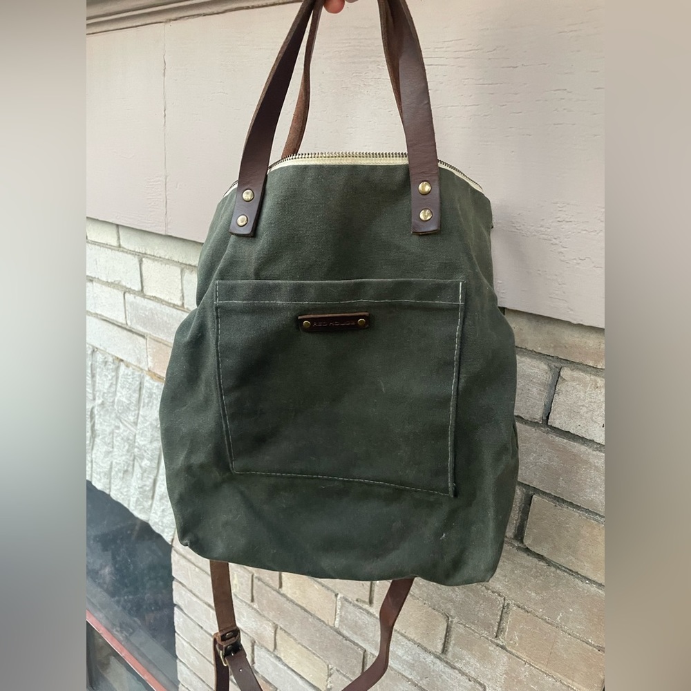 Canvas Red House Bag